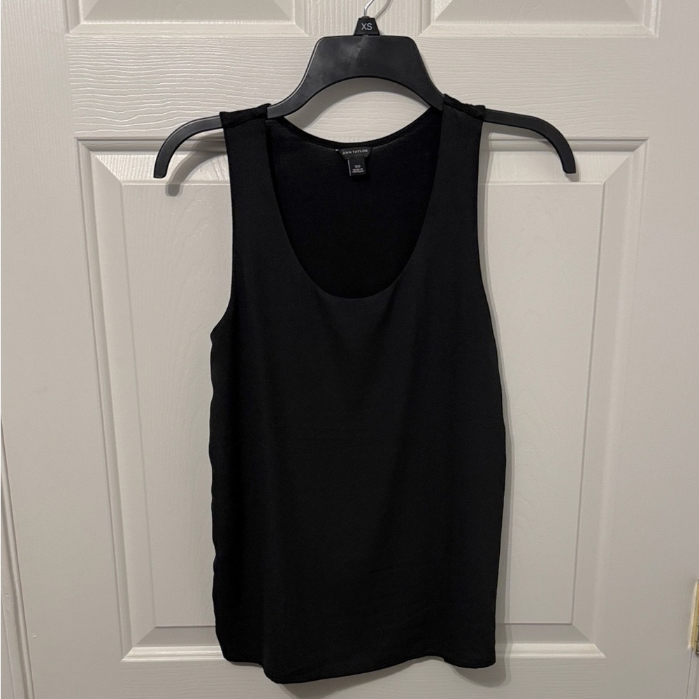 Ann Taylor Elegant Black Tank Top